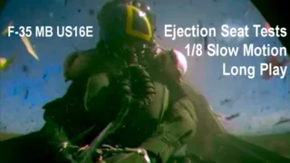 F-35 MB US16E Ejection Seat Tests 1-8 Slow Motion Long Play