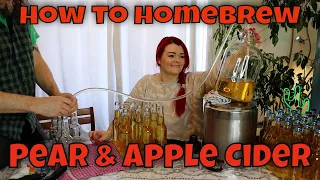 How To HOMEBREW CIDER - step by step APPLE & PEAR CIDER from pressed Home Grown Fruit /MoggyBoxCraft