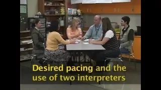 Using an interpreter during a Parent and Teacher meeting