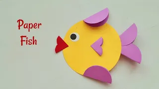 Paper Fish | DIY Paper Fish | Easy Paper Circle Crafts | How To Make Paper Fish | Diary Of Art