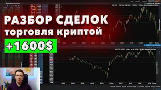 Торговля криптовалютой на бирже Binance. Трейдинг внутри дня. Живая торговля с подробным разбором.