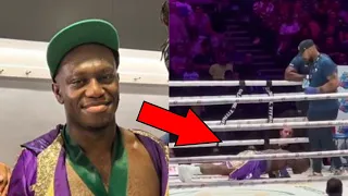 Deji TROLLS Mayweather By Doing PUSH UPS Mid Fight!