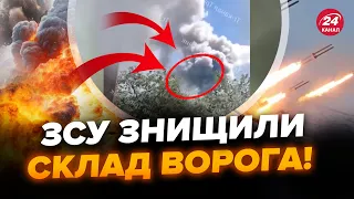 💥Ukrainian Armed Forces ATTACK warehouse in Luhansk region! BURNING POWERFULLY. SMOKE up to the sky