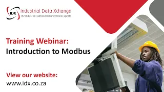 Training Webinar: Introduction to Modbus