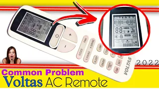 Voltas AC Remote Not Working (Solution) | Voltas AC Remote Control Operation |Tech Cloning | (2022)
