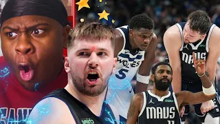 LUKA SAID GET THEM BROOMS READY😂🧹 MAVS VS TIMBERWOLVES GAME 3 *REACTION* ANT... ITS OVER 😂😂😂