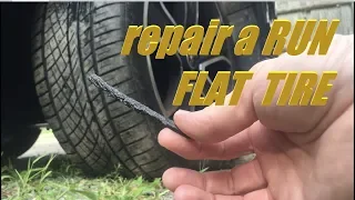 Can you plug RUN FLAT TIRES? Answered.