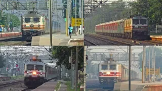 Shatabdi+Gatimaan+Rajdhani : Fastest Premium Trains blasting in India's Semi High Speed Zone !!