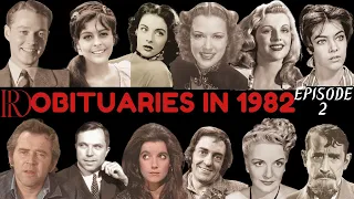 Obituaries in 1982-Famous Celebrities/personalities we have Lost in 1982-EP-2 Remembrance diaries