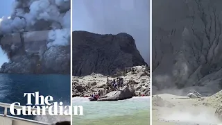 New Zealand eruption: tourists stranded on White Island after volcano blows