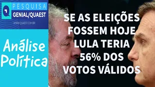 PESQUISA ELEITORAL MOSTRA LULA ELEITO NO 1º TURNO