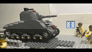 Lego WW2 Sherman Tank Test