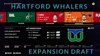 Drafting an Expansion Team - NHL 24 Hartford Whalers Franchise - Ep.1