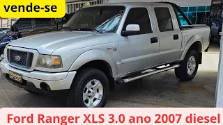 VENDE-SE (Ford Ranger xls 4 por 2 diesel 3.0 seis lugar completa 2007)aceita troca#ranger2007#ranger