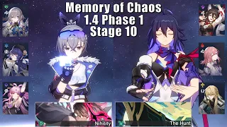 E0 Silver Wolf & E0 Seele | 1.4 Memory of Chaos 10 | Honkai: Star Rail