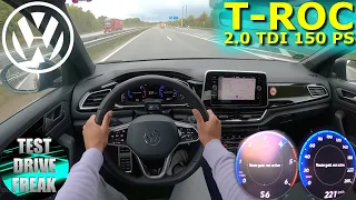 2022 Volkswagen T-Roc 2.0 TDI R-Line 150 PS TOP SPEED AUTOBAHN DRIVE POV