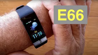 Bakeey E66 Continuous Temperature IP68 Waterproof ECG Charts Health Smartwatch: Unboxing & 1st Look