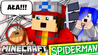 🕷️😱 ZOSTAŁEM SPIDERMANEM?! *ugryzł mnie genetycznie zmodyfikowany pająk!* | MINECRAFT EKSTRA SZKOŁA