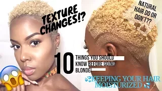 What You NEED to Know BEFORE Bleaching Your Natural Hair Blonde! | Nia Hope