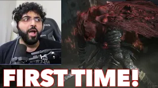 Slave Knight Gael FIRST ATTEMPT! REACTION FIGHT!