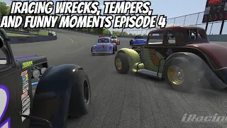 IRACING WRECKS, TEMPERS, AND FUNNY MOMENTS EPISODE 4