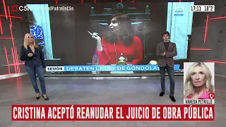 Cristina Kirchner aceptó reanudar el juicio sobre la obra pública de manera semipresencial
