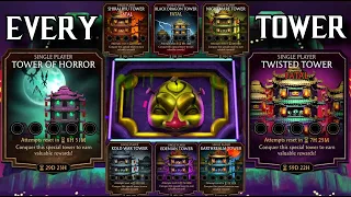 EVERY Tower in MK Mobile (Tower of Horror to Twisted Tower) Reviewed! [Updated]