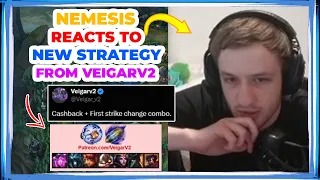 Nemesis Reacts to NEW VELKOZ STRATEGY from VeigarV2 👀