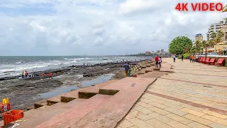 Walking Tour Of Mumbai | Bandra Bandstand | Mumbai | 4K