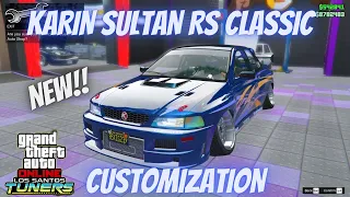 New KARIN SULTAN RS CLASSIC Customization and Test | Los Santos Tuners DLC