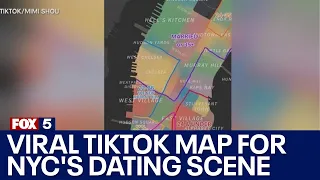 Viral TikTok map for NYC's dating scene