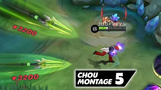 Chou MONTAGE 5 - Freestyle / Outplay / Immune / Damage / Highlights / MLBB