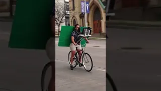 Meet Zoom Bike Chroma Key Flipped