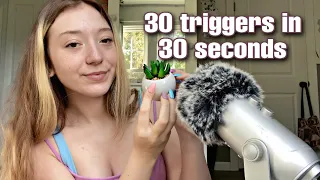 ASMR 30 Triggers in 30 Seconds!!💜