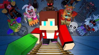 Mikey and JJ are trying to ESCAPE from the FNAF world - Mazien JJ and Mikey