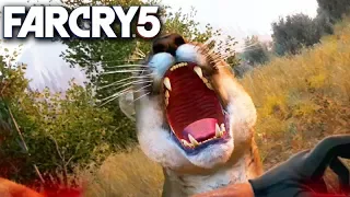 FAR CRY 5 - O ATAQUE da ONÇA e FIZ WINGSUIT!!! #12