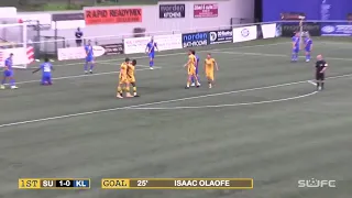 SUFCtv: Isaac Olaofe goals 20-21 so far
