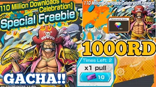 Gacha!! 🔥🔥🔥1000RD Di Banner 110 Million Downloads - Gacha Banner Roger || One Piece Bounty Rush