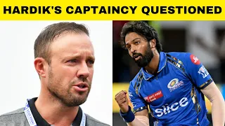 Hardik Pandya's 'bravado' captaincy style won't work on Rohit & Bumrah: De Villiers | Sports Today