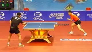 Fan Zhendong warmup with Wang Hao: Grand Tour Finals 2013