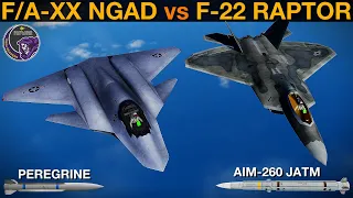 6th Gen F/A-XX NGAD vs 5th Gen F-22 Raptor: Air Wing Battle | DCS