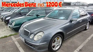 дешёвый Mercedes Benz цена по 1200 евро б/у авторынок ( Эстонии )