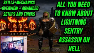 Overview Of Lightning Sentry Assassin's Skills And Mechanics On Hell Mode In Diablo 2 Resurrected