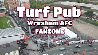 The TURF PUB WREXHAM and the NEW Wrexham AFC Fan zone