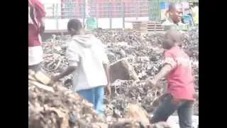 AMA operating landfill site at Agbogbloshie Market