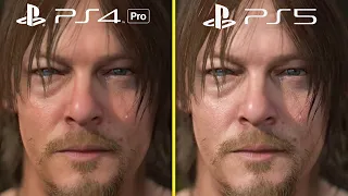 Death Stranding Director’s Cut PS5 vs PS4 PRO Graphics Comparison (4k 60FPS)