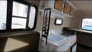 Ep 2: 13ft Scamp trailer interior walk through; previous owner modifications