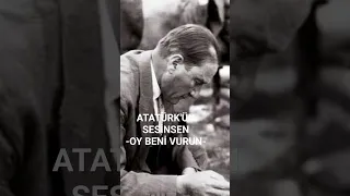 Atatürk'ün en net sesinden Oy Beni Vurun #aicover #atatürk #music #trending (Aİ yapımdır)