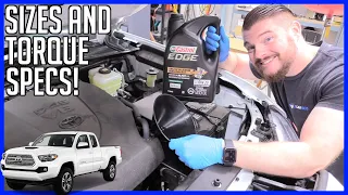 How to Change Oil and Filter Toyota Tacoma V6 3.5L 2016-2023 | EASY!