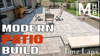 Modern Paver Patio Transformation - Start to Finish Build Time lapse.